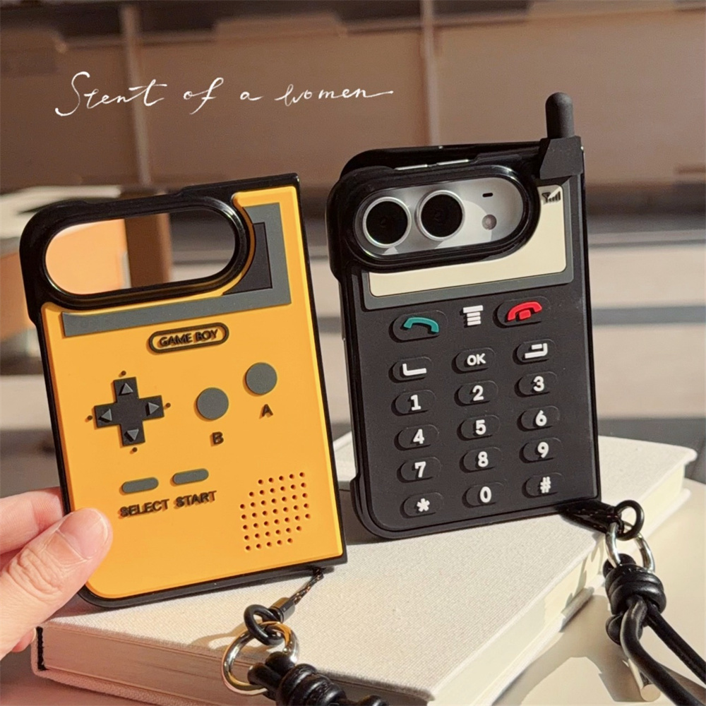 Cute Cartoon Wrist Strap Silicone Case - 한국 스타일의 심플한 디자인, 손목 스트랩이