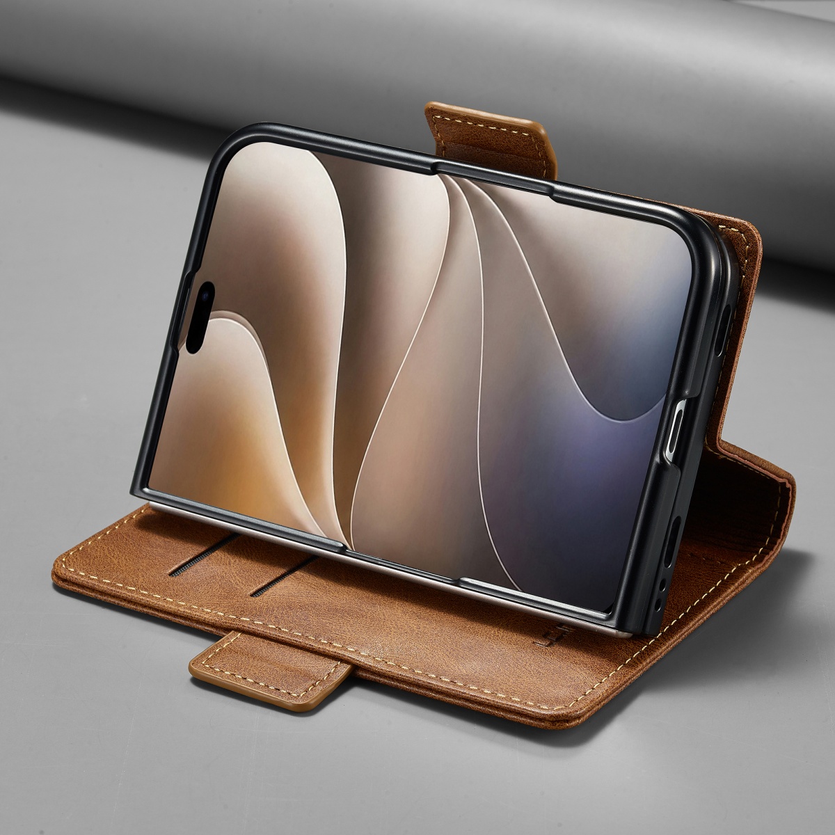 RFID 차단 기능이 있는 카드 지갑, 충격 방지 아이 - Leather Wallet Card Holder Phone Cover 리뷰 및 가격