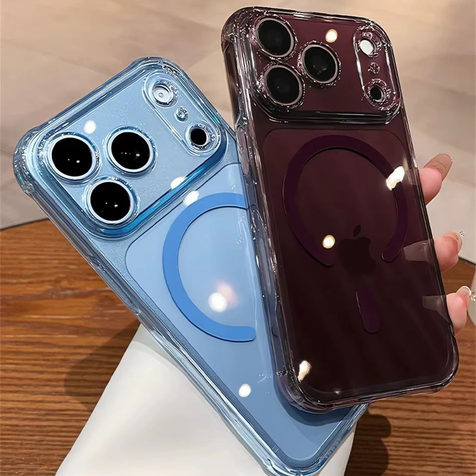 아이폰 18, 17 Pro Max용 고급스러운 버건디  - Clear Shockproof Bumper Case 리뷰 및 가격