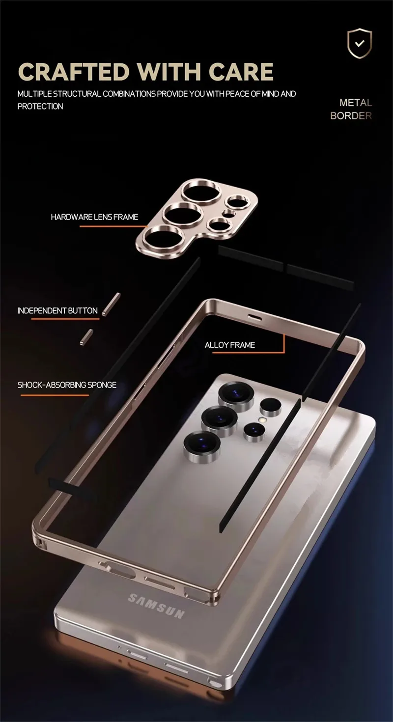 삼성 갤럭시 S23 S25 울트라 S24 플러스 S25 - Metal Bumper Aluminum Frame Case 리뷰 및 가격