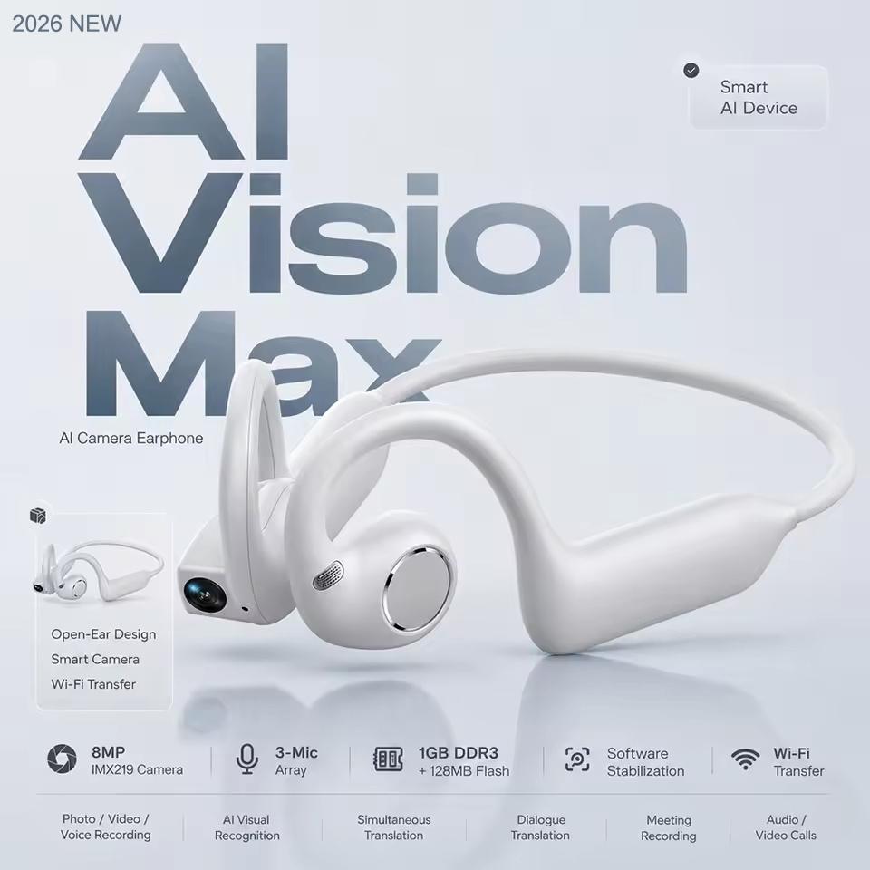 새로운 이어훅 방식의 골전도 AI 카메라 헤드폰, 80 - Earphones 리뷰 및 가격