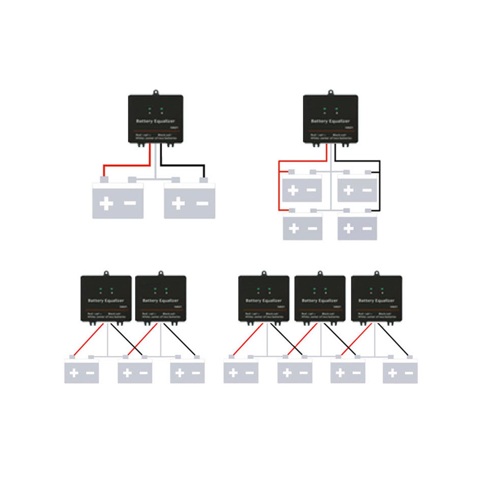 2개의 12V 납축전지로 구성된 배터리 뱅크용 24V  - Power Banks 리뷰 및 가격